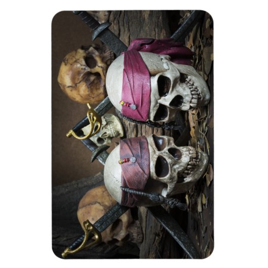 Pirate Skulls-fotomagneet Magneet (Verticaal)