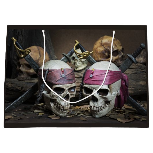 Pirate Skulls grote cadezak Groot Cadeauzakje (Voorkant)