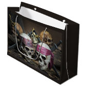 Pirate Skulls grote cadezak Groot Cadeauzakje (Voorkant Gekanteld)