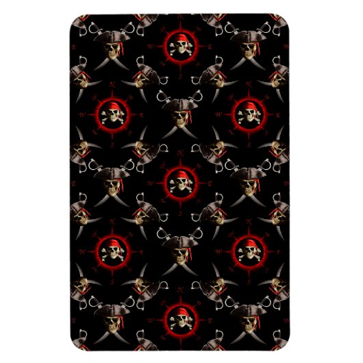 Pirate Skulls Magneet (Verticaal)