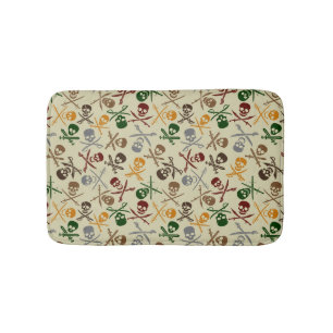 Pirate Skulls met gekruiste zwaarden Badmat