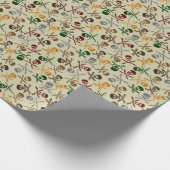 Pirate Skulls met gekruiste zwaarden Cadeaupapier (Hoek)