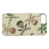 Pirate Skulls met gekruiste zwaarden Case-Mate iPhone Case (Achterkant (Horizontaal))