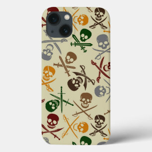 Pirate Skulls met gekruiste zwaarden Case-Mate iPhone Case