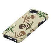 Pirate Skulls met gekruiste zwaarden Case-Mate iPhone Case (Onderkant)