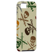 Pirate Skulls met gekruiste zwaarden Case-Mate iPhone Case (Back/Rechts)