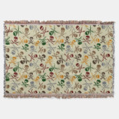 Pirate Skulls met gekruiste zwaarden Deken (Voorkant)