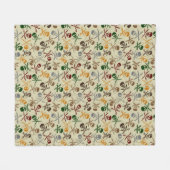 Pirate Skulls met gekruiste zwaarden Fleece Deken (Voorkant (Horizontaal))