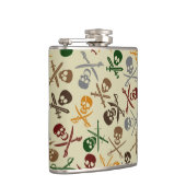Pirate Skulls met gekruiste zwaarden Heupfles (Rechts)