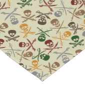 Pirate Skulls met gekruiste zwaarden Korte Tafelloper (Hoek)