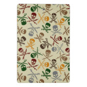 Pirate Skulls met gekruiste zwaarden Mini Klembord (Achterkant)