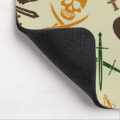 Pirate Skulls met gekruiste zwaarden Muismat (Hoek)