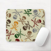 Pirate Skulls met gekruiste zwaarden Muismat (Met muis)
