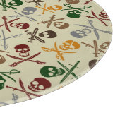 Pirate Skulls met gekruiste zwaarden Snijplank (Hoek)