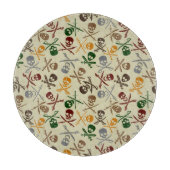 Pirate Skulls met gekruiste zwaarden Snijplank (Voorkant)