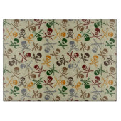 Pirate Skulls met gekruiste zwaarden Snijplank (Voorkant)