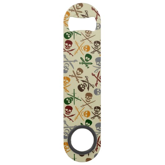 Pirate Skulls met gekruiste zwaarden Speed Flessenopener (Achterkant)