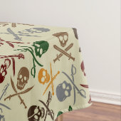 Pirate Skulls met gekruiste zwaarden Tafelkleed (Voorbeeld)