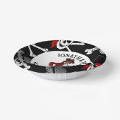 Pirate Skulls Papieren Kommen (Gebogen)