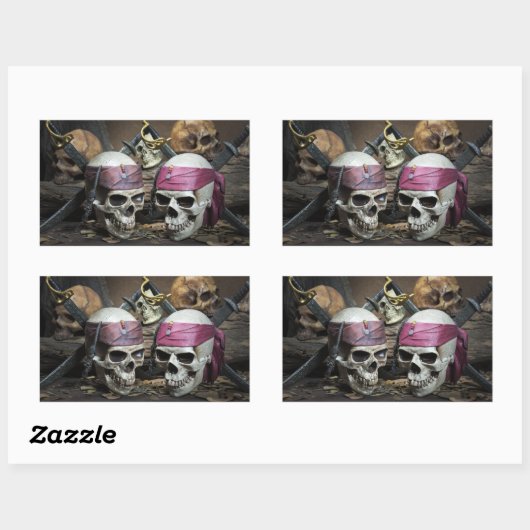 Pirate Skulls stickers (Vel)