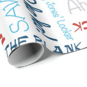 Pirate Slogan Party Pirate Wrapping Paper Cadeaupapier (Rol Hoek)