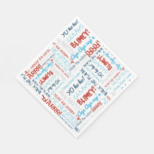 Pirate Slogans Party Pirate Napkins Servet