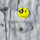 Pirate Smile Face Ronde Button 5,7 Cm (In situ)