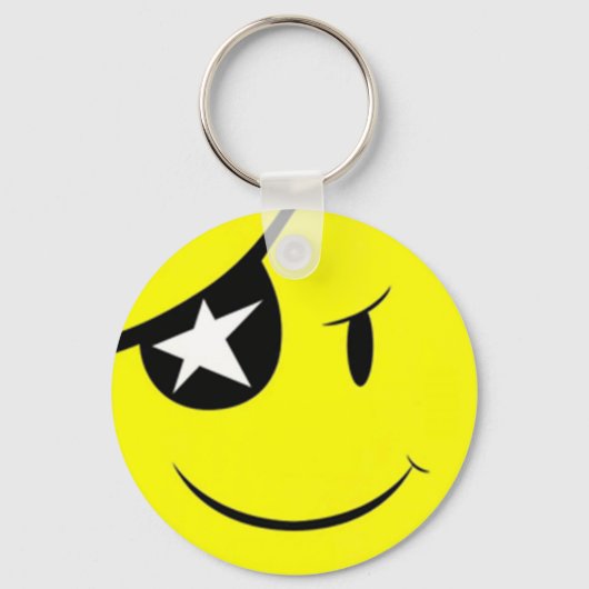 Pirate Smile Face Sleutelhanger (Voorkant)