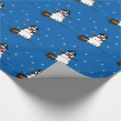 Pirate Snowman Cadeaupapier (Hoek)