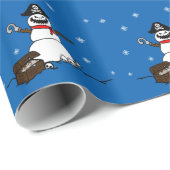 Pirate Snowman Cadeaupapier (Rol Hoek)