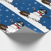 Pirate Snowman Wrapping Paper Cadeaupapier (Hoek)