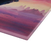 Pirate SpaceShip landt op een andere planeet Snijplank (Hoek)