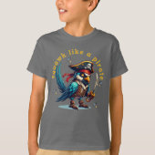 Pirate Sparrow Squawk Grappig Talk Als een Pirate T-shirt (Voorkant)