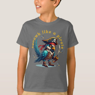 Pirate Sparrow Squawk Grappig Talk Als een Pirate T-shirt