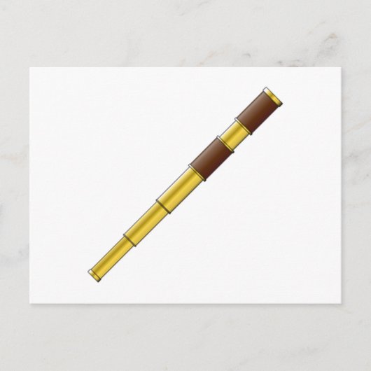Pirate Spyglass Telescope Briefkaart (Voorkant)