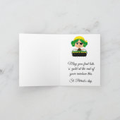 pirate st patrick ' s dagkaart kaart (Binnen)