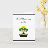 pirate st patrick ' s dagkaart kaart (Gele Bloem)