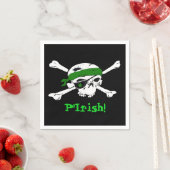 Pirate St Patrick's Day Party Aangepaste papieren Servet (Insitu)