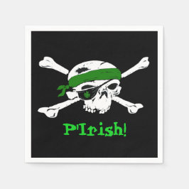 Pirate St Patrick's Day Party Aangepaste papieren  Servet