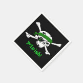 Pirate St Patrick's Day Party Aangepaste papieren  Servet (Hoek)
