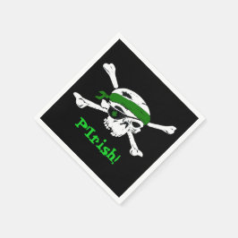 Pirate St Patrick's Day Party Aangepaste papieren  Servet