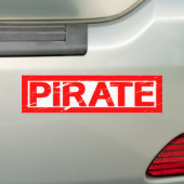 Pirate Stamp Bumpersticker (Op auto)
