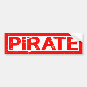 Pirate Stamp Bumpersticker