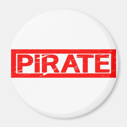 Pirate Stamp Magneet (Voorkant)