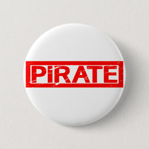 Pirate Stamp Ronde Button 5,7 Cm