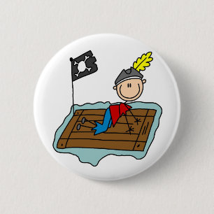 Pirate Stick Figuur Button