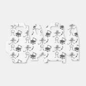 Pirate Stickman met schatkist Bedankdoosjes (Uitgevouwen)