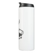 Pirate Stickman met schatkist Thermosbeker (Geroteerd rechts)