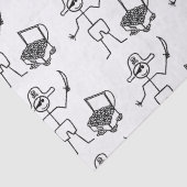 Pirate Stickman met schatkist Tissuepapier (Detail)