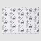 Pirate Stickman met schatkist Tissuepapier (Voorkant)